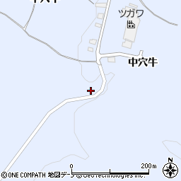 岩手県二戸市石切所中穴牛102周辺の地図