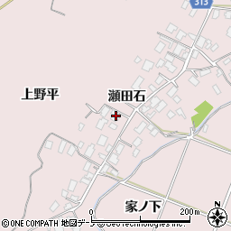 秋田県鹿角市十和田瀬田石瀬田石79周辺の地図