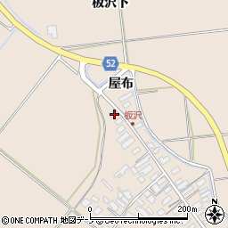 秋田県大館市板沢屋布37周辺の地図