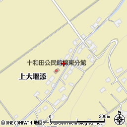 秋田県鹿角市十和田錦木（上大堰添）周辺の地図