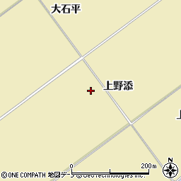 秋田県鹿角市十和田錦木上野添周辺の地図