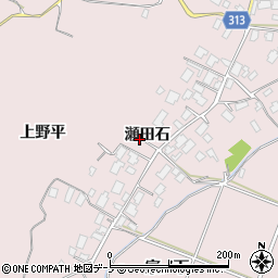 秋田県鹿角市十和田瀬田石瀬田石80周辺の地図