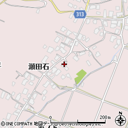 秋田県鹿角市十和田瀬田石瀬田石周辺の地図