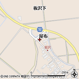 秋田県大館市板沢屋布41周辺の地図