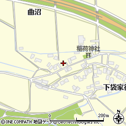 秋田県大館市根下戸下袋周辺の地図