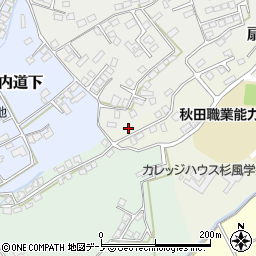 秋田県大館市扇田道下73周辺の地図