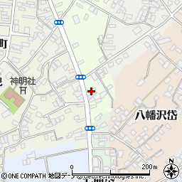 秋田県大館市一心院南4周辺の地図