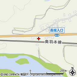 秋田県大館市長坂25-1周辺の地図