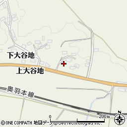 秋田県大館市長坂58周辺の地図