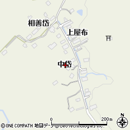 秋田県大館市外川原中岱周辺の地図