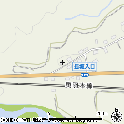 秋田県大館市長坂41周辺の地図