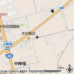 ポーラ化粧品　秋田らん営業所周辺の地図