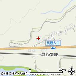 秋田県大館市長坂36周辺の地図