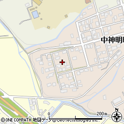 秋田県大館市中神明町16周辺の地図