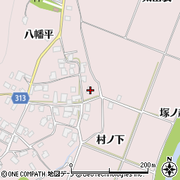 秋田県鹿角市十和田瀬田石八幡平19周辺の地図