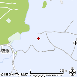 岩手県二戸市石切所中穴牛73周辺の地図