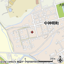 秋田県大館市中神明町13周辺の地図