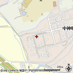 秋田県大館市中神明町16-21周辺の地図