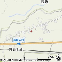 秋田県大館市長坂69周辺の地図