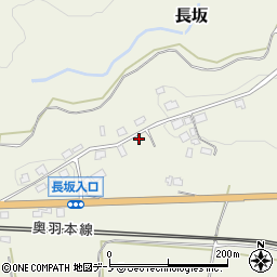 秋田県大館市長坂81周辺の地図