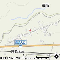 秋田県大館市長坂80周辺の地図