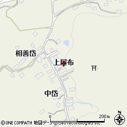 秋田県大館市外川原上屋布周辺の地図