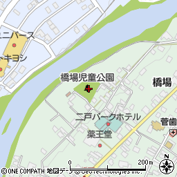 橋場児童公園周辺の地図