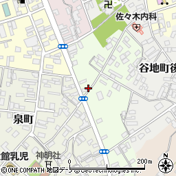秋田県大館市一心院南42周辺の地図