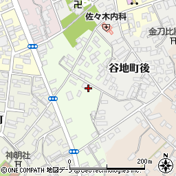 秋田県大館市一心院南17周辺の地図
