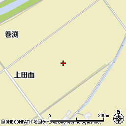 秋田県鹿角市十和田錦木（上田面）周辺の地図