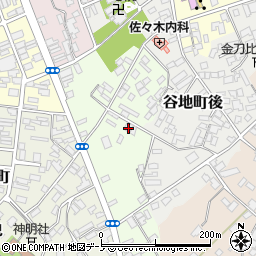 秋田県大館市一心院南17-3周辺の地図