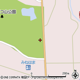 秋田県山本郡八峰町峰浜沼田蔭ノ谷地周辺の地図