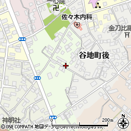 秋田県大館市一心院南17-11周辺の地図