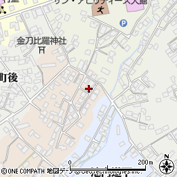 秋田県大館市八幡沢岱18-3周辺の地図