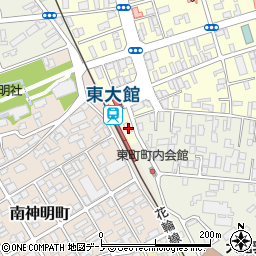秋田県大館市常盤木町14-16周辺の地図