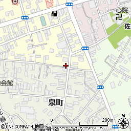 秋田県大館市常盤木町6-11周辺の地図