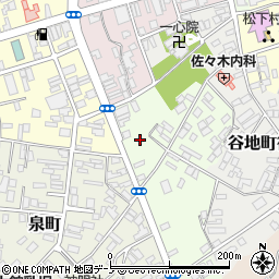 秋田県大館市一心院南39周辺の地図