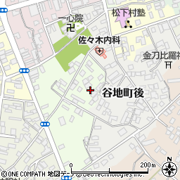 秋田県大館市一心院南23周辺の地図