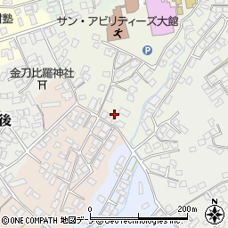 秋田県大館市桜町南64-3周辺の地図