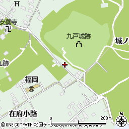 岩手県二戸市福岡城ノ内周辺の地図