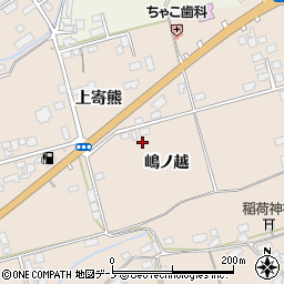 秋田県鹿角市十和田毛馬内（嶋ノ越）周辺の地図