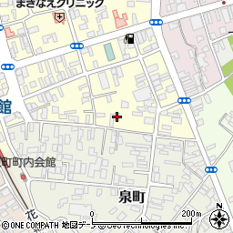 秋田県大館市常盤木町6-19周辺の地図