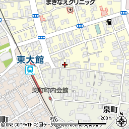 秋田県大館市常盤木町7-16周辺の地図