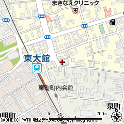 秋田県大館市常盤木町7-20周辺の地図