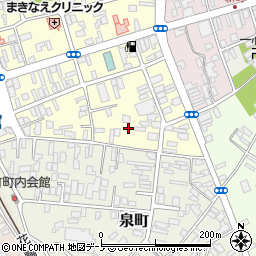 秋田県大館市常盤木町6-17周辺の地図