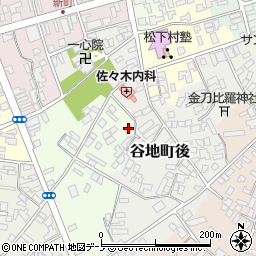 秋田県大館市一心院南26周辺の地図