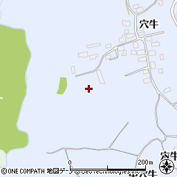 岩手県二戸市石切所穴牛124周辺の地図