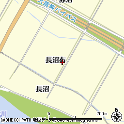秋田県大館市根下戸長沼布周辺の地図