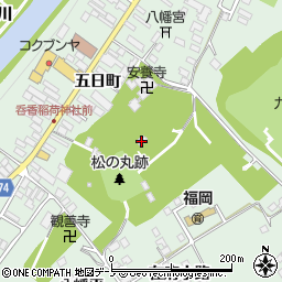 岩手県二戸市福岡（松ノ丸）周辺の地図