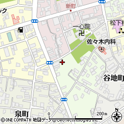 秋田県大館市一心院南93周辺の地図